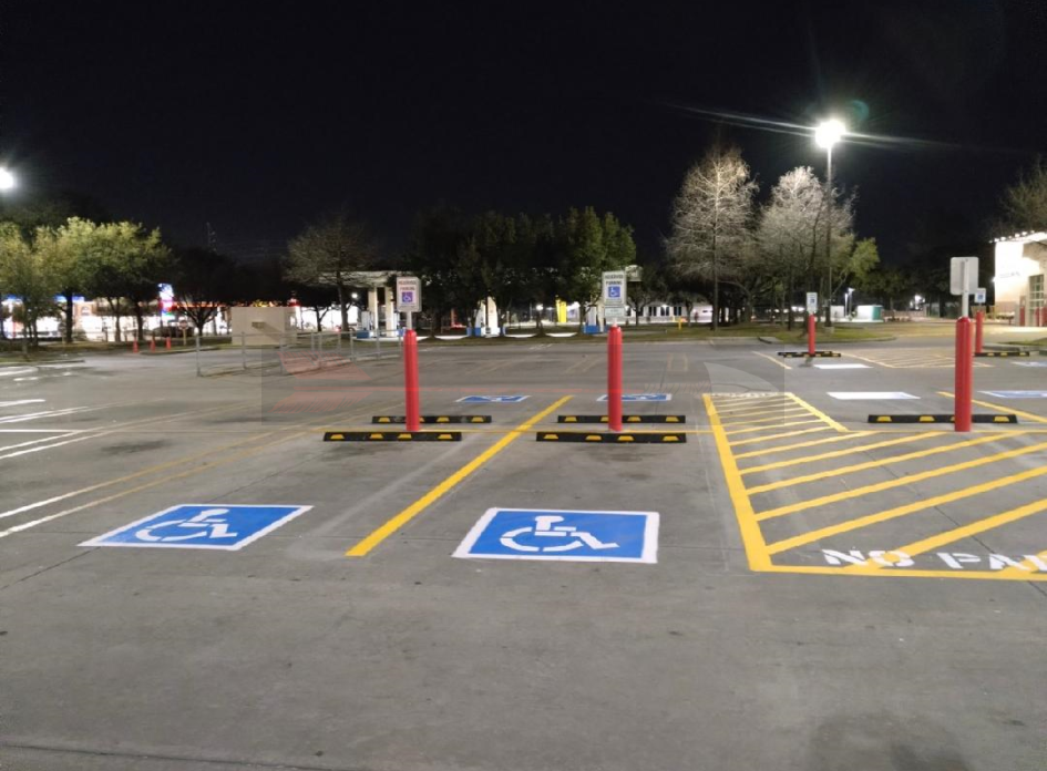 Parking Lot Striping for Costco in Houston, Texas